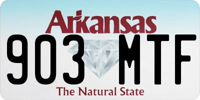 AR license plate 903MTF