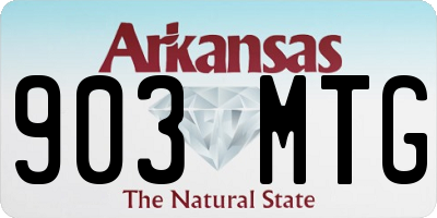 AR license plate 903MTG