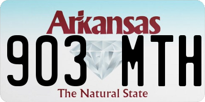 AR license plate 903MTH