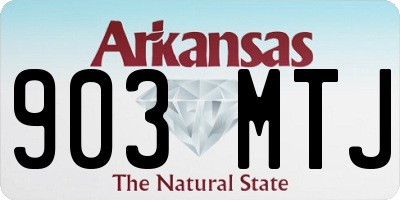 AR license plate 903MTJ