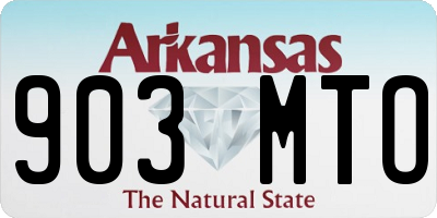 AR license plate 903MTO