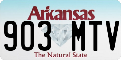 AR license plate 903MTV