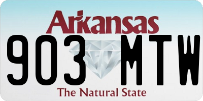 AR license plate 903MTW