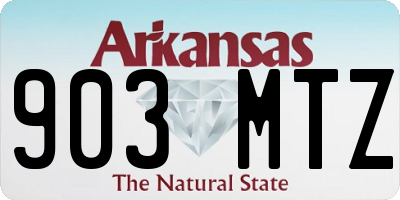 AR license plate 903MTZ