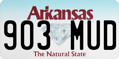 AR license plate 903MUD