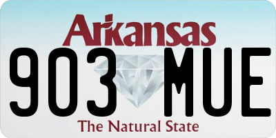 AR license plate 903MUE