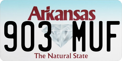 AR license plate 903MUF