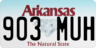 AR license plate 903MUH