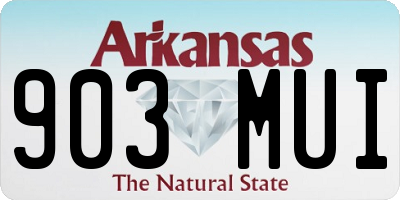 AR license plate 903MUI