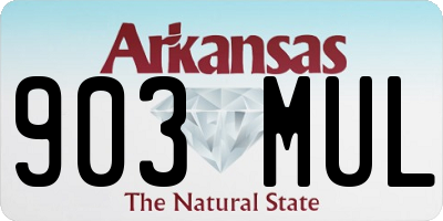AR license plate 903MUL