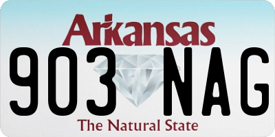 AR license plate 903NAG