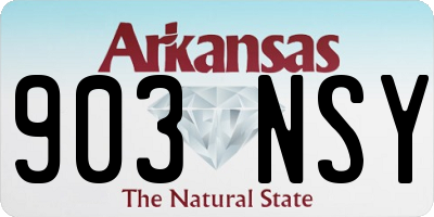 AR license plate 903NSY