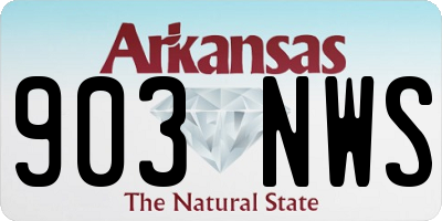 AR license plate 903NWS