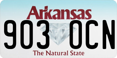 AR license plate 903OCN