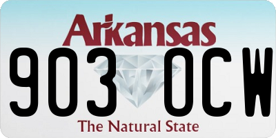 AR license plate 903OCW