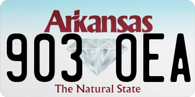 AR license plate 903OEA