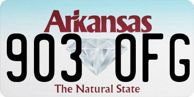 AR license plate 903OFG