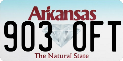 AR license plate 903OFT