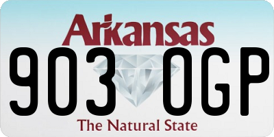 AR license plate 903OGP