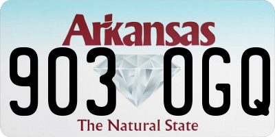 AR license plate 903OGQ