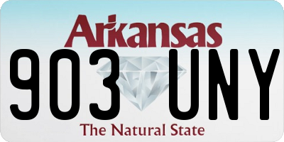 AR license plate 903UNY