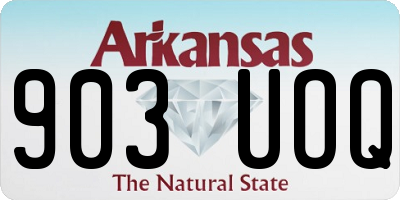 AR license plate 903UOQ