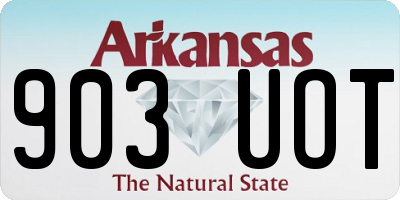 AR license plate 903UOT