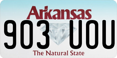AR license plate 903UOU