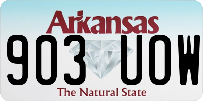 AR license plate 903UOW