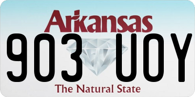 AR license plate 903UOY