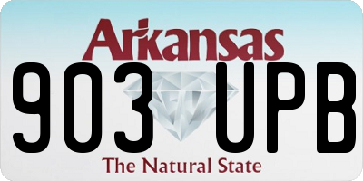 AR license plate 903UPB