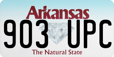 AR license plate 903UPC