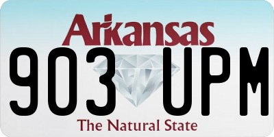 AR license plate 903UPM