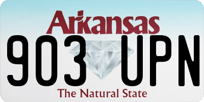 AR license plate 903UPN