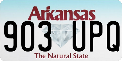 AR license plate 903UPQ