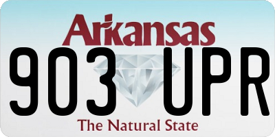 AR license plate 903UPR