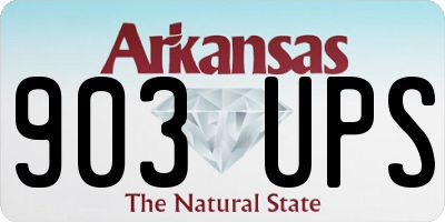 AR license plate 903UPS