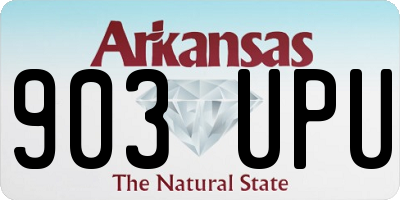 AR license plate 903UPU