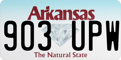 AR license plate 903UPW