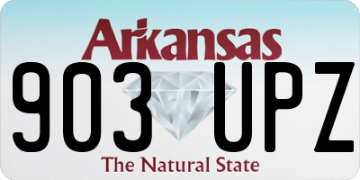 AR license plate 903UPZ