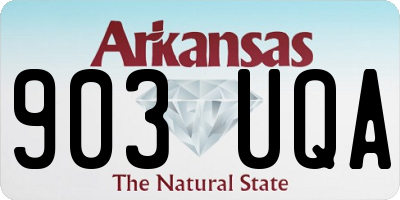 AR license plate 903UQA