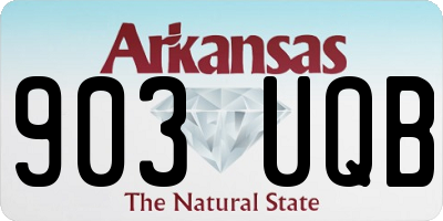 AR license plate 903UQB