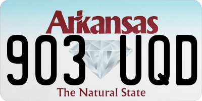 AR license plate 903UQD