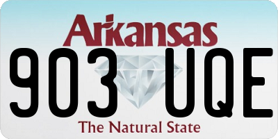 AR license plate 903UQE