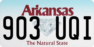 AR license plate 903UQI