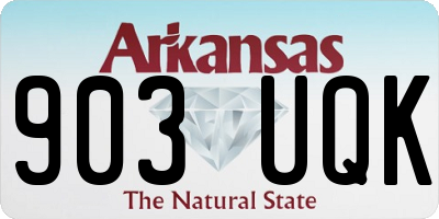 AR license plate 903UQK