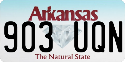 AR license plate 903UQN
