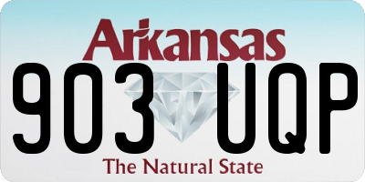 AR license plate 903UQP