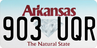 AR license plate 903UQR
