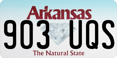 AR license plate 903UQS